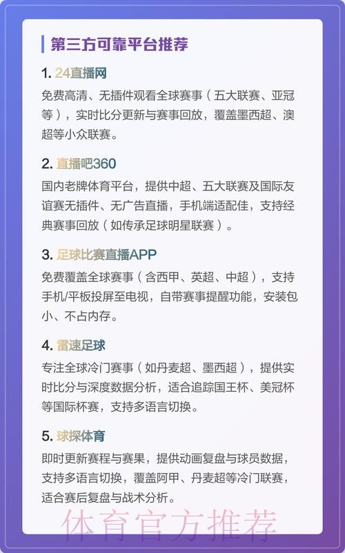 世界杯直播推荐全网站方案